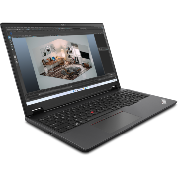 Laptop ThinkPad P16v G2 WUXGA 16 inch Intel Core Ultra 7 155H 32GB 1TB RTX 1000 Ada Windows 11 Pro Black