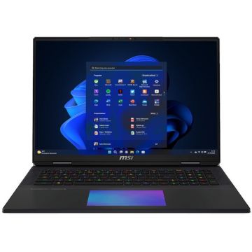 Laptop Titan 18 HX AI 4K 18 inch Intel Core Ultra 9 285HX 64GB 4TB PCIe RTX 5080 Windows 11 Pro Black
