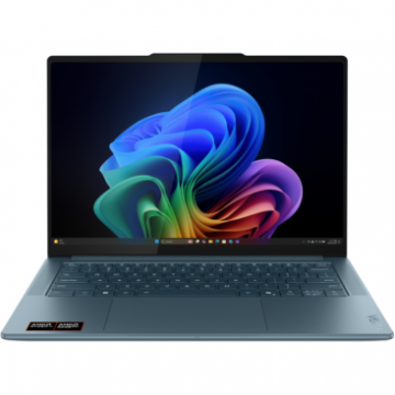 Laptop Yoga Pro 7 OLED 14.5 inch AMD Ryzen AI 9 365 32GB 1TB PCIe Windows 11 Home Tidal Teal