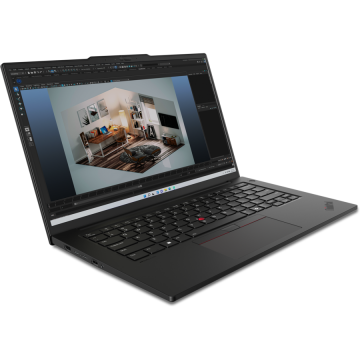 Laptop ThinkPad P14s G5 3K 14.5 inch Intel Core Ultra 7 165H 32GB 1TB SSD RTX 500 Ada Windows 11 Pro Black