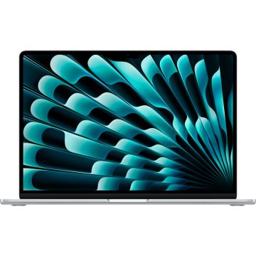 Laptop Apple 15.3'' MacBook Air 15 with Liquid Retina, Apple M3 chip (8-core CPU), 24GB, 512GB SSD, Apple M3 10-core GPU, macOS, Silver, INT keyboard, 2024