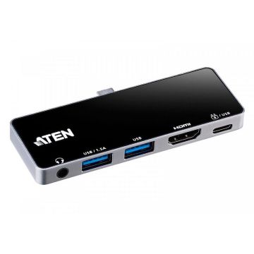 ATEN Docking station, Aten, USB-C, PD92W, UH3238-AT, Negru