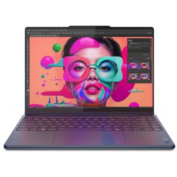 Lenovo Laptop 2 in 1 Lenovo Yoga 9 14ILL10, Intel Core Ultra 7 258V, 14 inch 2.8K Touch, 32GB RAM, 1TB SSD, Windows 11 Home, Albastru