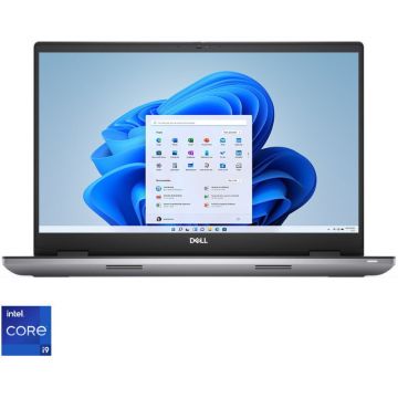 Dell Laptop DELL 17.3'' Precision 7780 Workstation, FHD, Procesor Intel® Core™ i9-13950HX (36M Cache, up to 5.50 GHz), 64GB DDR5, 2TB SSD, RTX 5000 Ada 16GB, Win 11 Pro, Grey, 3Yr ProSupport (INT Keyboard)