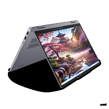 Laptop Lenovo IdeaPad 5 2-in-1 14AKP10, 14' WUXGA (1920x1200) OLED 500nits (peak) / 400nits (typical) Glossy, 100% DCI-P3, 60Hz, TÜV Low Blue Light, DisplayHDR™ True Black 500, Glass, Touch, AMD Ryzen™ AI 7 350 (8C / 16T, 2.0 / 5.0GHz, 8MB L2 / 16MB L3),