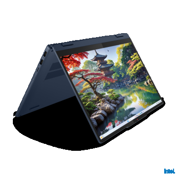 Laptop Lenovo IdeaPad 5 2-in-1 14IAL10, 14' WUXGA (1920x1200) IPS 300nits Glossy, 45% NTSC, 60Hz, TÜV Low Blue Light, Glass, Touch, Intel® Core™ Ultra 7 255U, 12C (2P + 8E + 2LPE) / 14T, Max Turbo up to 5.2GHz, 12MB, video Integrated Intel® Graphics, RAM