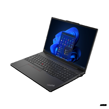 Laptop Lenovo ThinkPad E16 Gen 2 (AMD); 16' WUXGA (1920x1200) IPS 300nits Anti-glare, 45% NTSC; AMD Ryzen™ 5 7535HS (6C / 12T, 3.3 / 4.55GHz, 3MB L2 / 16MB L3); Video Integrated AMD Radeon™ 660M Graphics; RAM 2x 16GB SO-DIMM DDR5-4800; 1TB SSD M.2 2242 P