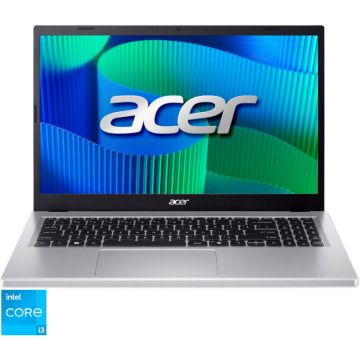 Acer Laptop Acer Extensa 15 EX215-57-30YB, 15.6 (39.6cm), FullHD IPS, Intel® Core™ i3-1315U, 16GB DDR5 RAM, 512GB SSD, Intel® UHD Graphics, No OS,  Argintiu
