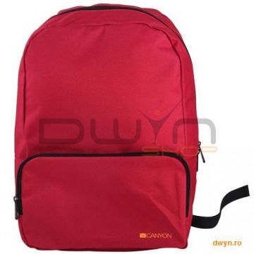 Canyon CANYON CNE-CNP15S1R Practical backpack for walk, sport and every day. Color red Main compartment wit