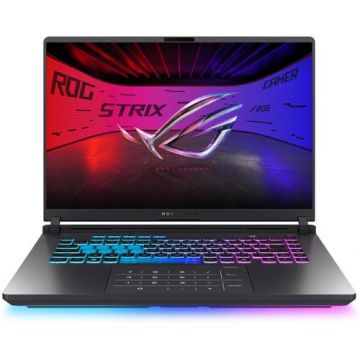 Laptop Gaming ASUS ROG Strix G16 G615LR (Procesor Intel® Core™ Ultra 7 255HX (30M Cache, up to 5.20 GHz), 16inch 2.5K 240Hz, 32GB, 2TB SSD, NVIDIA GeForce RTX 5070 Ti @12GB, Negru/Verde)