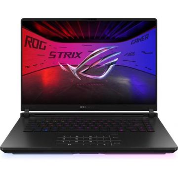 Laptop Gaming ASUS ROG Strix SCAR 16 G635LX (Procesor Intel® Core™ Ultra 9 275HX (36M Cache, up to 5.40 GHz), 16inch 2.5K Mini LED 240Hz, 64GB, 2TB SSD, NVIDIA GeForce RTX 5090 @24GB, Negru)