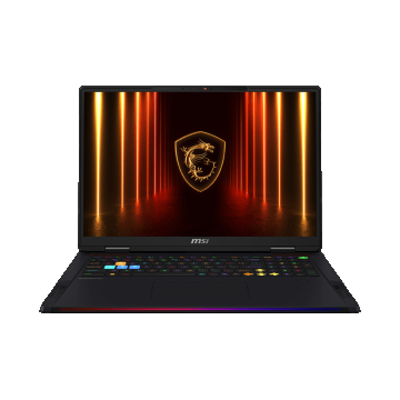 Laptop MSI Gaming Raider A18 HX A9WIG-056RO, 18' UHD+ (3840x2400), MiniLED, 120Hz, AMD Ryzen™ 9 9955HX3D Processor, 16 core, 32 thread, 144MB cache, Max Turbo Frequency 5.4 GHz, video dedicat NVIDIA® GeForce RTX™ 5080 Laptop GPU powers advanced AI with 1