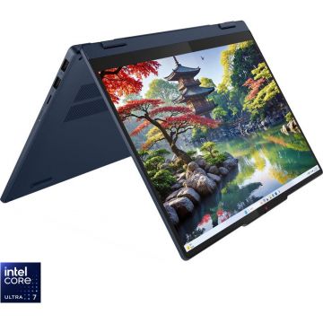 Lenovo Laptop Lenovo IdeaPad 5 2-in-1 14IAL10, 14 WUXGA (1920x1200), TOUCH, Intel® Core™ Ultra 7 255U, 16GB LPDDR5X, 512GB SSD, Intel Graphics, No OS, Albastru