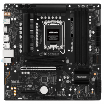 Placa de baza ASRock B860M PRO-A, Intel B860, LGA 1851, DDR5, mATX