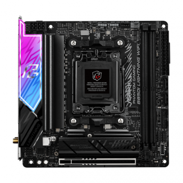 Placa de baza ASRock Phantom Gaming B850I LIGHTNING WIFI, AMD B850, AM5, DDR5, mITX