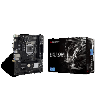 Placa de baza Biostar H510MHP-E, Intel H510, LGA 1200, mATX