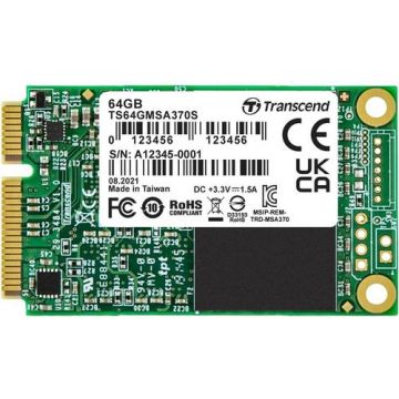 SSD Transcend MSA370, mSATA, 64GB, SATA III, MLC SSD Transcend MSA370, mSATA, 64GB, SATA III, MLC