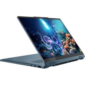 Laptop 2in1 Lenovo Yoga 7 14AKP10 (Procesor AMD Ryzen™ AI 7 350 (16M Cache, up to 5.0 GHz) 14inch 2.8K OLED 120Hz Touch, 32GB LPDDR5X, 1TB SSD, AMD Radeon 860M, Win 11 Home, Albastru) Laptop 2in1 Lenovo Yoga 7 14AKP10 (Procesor AMD Ryzen™ AI 7 350 (16M Cache, up to 5.0 GHz) 14inch 2.8K OLED 120Hz Touch, 32GB LPDDR5X, 1TB SSD, AMD Radeon 860M, Win 11 Home, Albastru)