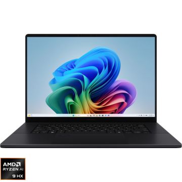 Laptop ASUS 16'' ProArt P16 OLED H7606WP, 4K Touch, Procesor AMD Ryzen™ AI 9 HX 370 (24M Cache, up to 5.1 GHz), 64GB LPDDR5X, 1TB SSD, GeForce RTX 5070 8GB, Win 11 Pro, Nano Black