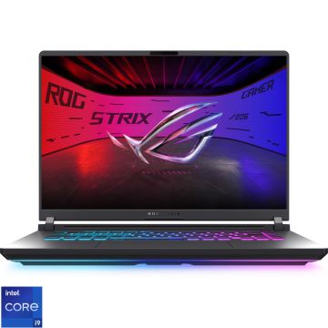 Laptop ASUS Gaming 16'' ROG Strix G16 G615JMR, 2.5K 240Hz, Procesor Intel® Core™ i9 14900HX (36M Cache, up to 5.80 GHz), 16GB DDR5, 1TB SSD, GeForce RTX 5060 8GB, No OS, Eclipse Gray