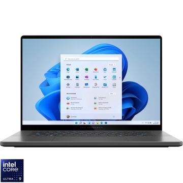 Laptop ASUS Gaming 16'' ROG Zephyrus G16 OLED GU605CR, 2.5K 240Hz G-Sync, Procesor Intel® Core™ Ultra 9 285H (24M Cache, up to 5.40 GHz), 32GB LPDDR5X, 1TB SSD, GeForce RTX 5070 Ti 12GB, Win 11 Pro, Eclipse Gray