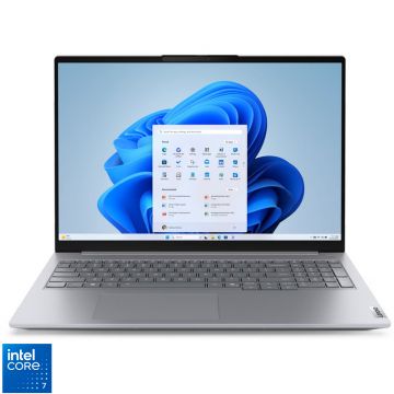 Laptop Lenovo 16'' ThinkBook 16 G8 IRL, WUXGA IPS, Procesor Intel® Core™ 7 240H (24M Cache, up to 5.20 GHz), 16GB DDR5, 512GB SSD, Intel Graphics, Win 11 Pro, Arctic Grey