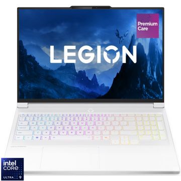 Laptop Lenovo Gaming 16'' Legion 7 16IAX10, WQXGA OLED 240Hz, Procesor Intel® Core™ Ultra 9 275HX (36M Cache, up to 5.40 GHz), 32GB DDR5 CSODIMM, 2x 1TB SSD, GeForce RTX 5070 8GB, No OS, Glacier White, 3Yr Onsite Premium Care Laptop Lenovo Gaming 16'' Legion 7 16IAX10, WQXGA OLED 240Hz, Procesor Intel® Core™ Ultra 9 275HX (36M Cache, up to 5.40 GHz), 32GB DDR5 CSODIMM, 2x 1TB SSD, GeForce RTX 5070 8GB, No OS, Glacier White, 3Yr Onsite Premium Care