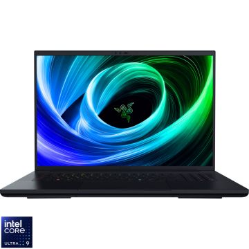 Laptop Razer Gaming 18'' Blade 18, UHD+ 240Hz / FHD 440Hz, Procesor Intel® Core™ Ultra 9 275HX (36M Cache, up to 5.40 GHz), 32GB DDR5, 1TB SSD, GeForce RTX 5080 16GB, Win 11 Home, Black Laptop Razer Gaming 18'' Blade 18, UHD+ 240Hz / FHD 440Hz, Procesor Intel® Core™ Ultra 9 275HX (36M Cache, up to 5.40 GHz), 32GB DDR5, 1TB SSD, GeForce RTX 5080 16GB, Win 11 Home, Black