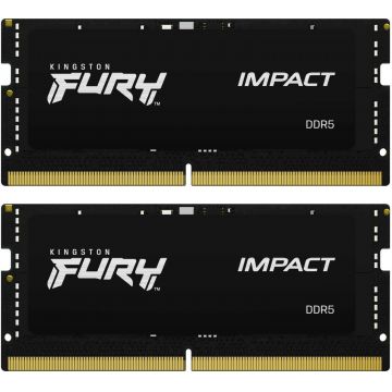 Memorie notebook Kingston FURY Impact, 32GB, DDR5, 6000MHz, CL38, 1.35v, Dual Channel Kit Memorie notebook Kingston FURY Impact, 32GB, DDR5, 6000MHz, CL38, 1.35v, Dual Channel Kit