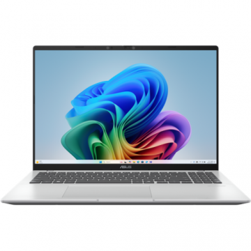 Laptop ASUS Vivobook 16 X1607QA (Procesor Qualcomm Snapdragon X X1-26-100, 16inch WUXGA, 16GB LPDDR5X, 1TB SSD, Qualcomm Adreno, Win 11 Home, Argintiu) Laptop ASUS Vivobook 16 X1607QA (Procesor Qualcomm Snapdragon X X1-26-100, 16inch WUXGA, 16GB LPDDR5X, 1TB SSD, Qualcomm Adreno, Win 11 Home, Argintiu)