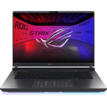 Laptop Gaming ASUS ROG Strix G16 G615LW (Procesor Intel® Core™ Ultra 9 275HX (36M Cache, up to 5.40 GHz), 16inch 2.5K 240Hz, 32GB DDR5, 1TB SSD, NVIDIA GeForce RTX 5080 @16GB, Win 11 Pro, Negru/Gri)