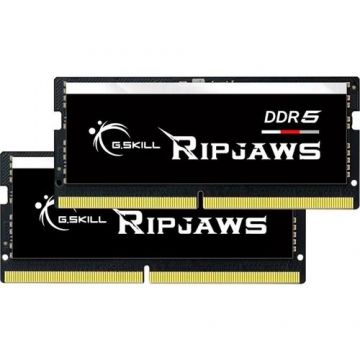 Memorii RAM G.SKILL Ripjaws DDR5 64GB(2x32GB), 5600MHz, CL 40, INTEL XMP