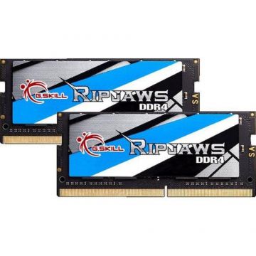 Memorii RAM Ripjaws, G.Skill, 16GB(2x8), DDR4 SO-DIMM, 3200MHz, Negru