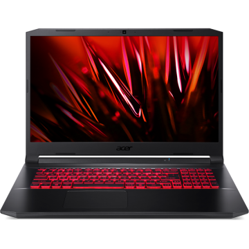 Laptop Acer Gaming 17.3'' Nitro 5 AN517-54, FHD IPS 144Hz, Procesor Intel® Core™ i7-11800H (24M Cache, up to 4.60 GHz), 16GB DDR4, 512GB SSD, GeForce RTX 3070 8GB, No OS, Shale Black