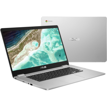 Laptop ASUS ChromeBook CB1500CKA-EJ0089, Intel Celeron N4500, 15.6inch, RAM 4GB, eMMC 64GB, Intel UHD Graphics, Google Chrome OS, Transparent Silver