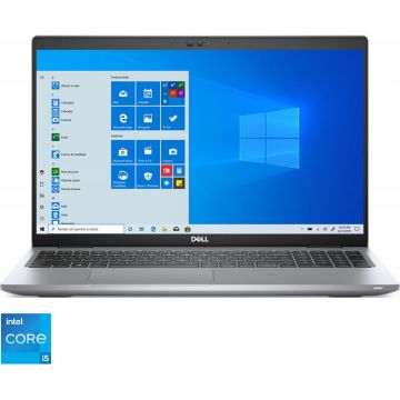 Laptop DELL 15.6'' Latitude 5520 (seria 5000), FHD, Procesor Intel® Core™ i5-1135G7 (8M Cache, up to 4.20 GHz), 8GB DDR4, 256GB SSD, Intel Iris Xe, Win 10 Pro, FingerPrint Reader, Grey, 3Yr BOS