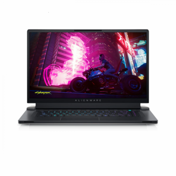 Laptop Dell Alienware X17 R1, Intel Core i7-11800H, 17.3, 32GB, SSD 512 + SSD 1TB, GeForce RTX 3080 16GB, Win11Pro, Lunar Light