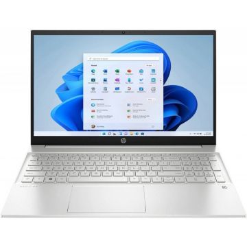 Laptop HP 15.6'' Pavilion 15-eh1028nq, FHD IPS Touch, Procesor AMD Ryzen™ 7 5700U (8M Cache, up to 4.3 GHz), 16GB DDR4, 512GB SSD, Radeon, Win 11 Home, Natural Silver