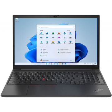 Laptop Lenovo 15.6'' ThinkPad E15 Gen 3, FHD IPS, Procesor AMD Ryzen™ 5 5500U (8M Cache, up to 4.0 GHz), 16GB DDR4, 512GB SSD, Radeon, Win 11 Pro, Black