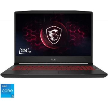 Laptop MSI Gaming 15.6'' Pulse GL66 12UEK, QHD 165Hz, Procesor Intel® Core™ i5-12500H (18M Cache, up to 4.50 GHz), 16GB DDR4, 512GB SSD, GeForce RTX 3060 6GB, Free DOS, Titanium Gray