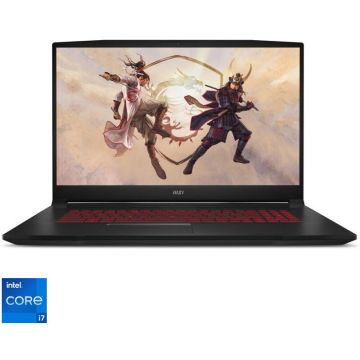 Laptop MSI Gaming 17.3'' Katana GF76 12UG, FHD 144Hz, Procesor Intel® Core™ i7-12700H (24M Cache, up to 4.70 GHz), 16GB DDR4, 1TB SSD, GeForce RTX 3070 8GB, No OS, Black