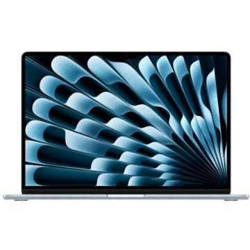 Apple Laptop Apple MacBook Air 15 Liquid Retina, Apple M4 Deca Core, 15.3 inch, RAM 16GB, SSD 1TB, Apple M4 10-core Graphics, INT KB, macOS Sequoia, Sky Blue