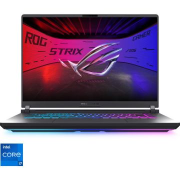 Asus Laptop ASUS ptr. Gaming ROG Strix G16 G615JMR, Procesor Intel® Core™ i7 14650HX (30M Cache, up to 5.20 GHz), Display 16'' WQXGA 2560x1600, Memorie RAM 16GB DDR5, Capacitate 512GB SSD M.2, Placa video dedicata NVIDIA GeForce RTX 5060 8GB, No OS, Gri Asus Laptop ASUS ptr. Gaming ROG Strix G16 G615JMR, Procesor Intel® Core™ i7 14650HX (30M Cache, up to 5.20 GHz), Display 16'' WQXGA 2560x1600, Memorie RAM 16GB DDR5, Capacitate 512GB SSD M.2, Placa video dedicata NVIDIA GeForce RTX 5060 8GB, No OS, Gri
