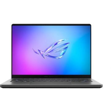 Asus Laptop Asus ROG Zephyrus G14 GA403 GA403WW-QS078, 14 inch, OLED, 2880 x 1800, AMD HX 370 12 C / 24 T, 2.0 GHz - 5.1 GHz, 12 MB 24 MB cache, 28 W, 64 GB LPDDR5X, 1 TB SSD, Nvidia GeForce RTX 5080, Fara sistem de operare, Gri