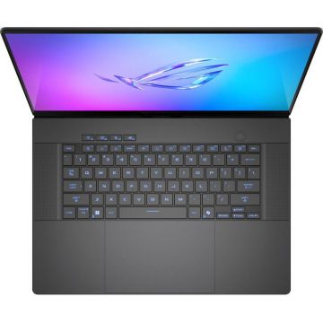 Asus Laptop Asus ROG Zephyrus G16, GU605CX-QR094, 16 inch , WQXGA, 2560 x 1600, Intel 285H 16 C / 16 T, 2.7 GHz - 5.4 GHz, 24 MB cache, 64 GB LPDDR5X, 1 TB SSD, Nvidia GeForce RTX 5090, Fara sistem de operare, Gri