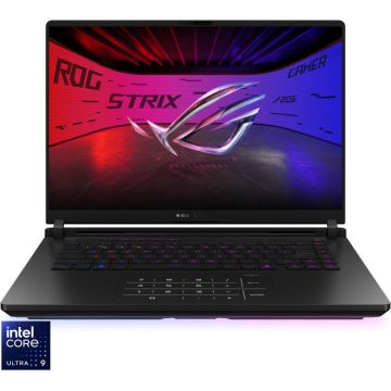 Asus Laptop Gaming ASUS ROG STRIX SCAR 16, 16 inch, 2.5K,  Intel® Core™ Ultra 9 275HX (36M Cache, up to 5.40 GHz), 64GB DDR5, 2TB SSD, GeForce RTX 5090 24GB, No OS, Negru