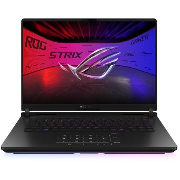 Asus Laptop Gaming Asus ROG Strix SCAR 16, G635LX-RW059, Intel Core Ultra 9, 275HX pana la 5.4GHz, 16 WQXGA, 64GB, SSD 2TB, NVIDIA GeForce RTX 5090 24GB, Free DOS, Off Black