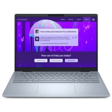 Dell Laptop Dell 14 Plus DB14250 LNL 202 WINP-05, 14 inch 2560 x 1600, Intel 258V 8 C / 8 T, 2.2 GHz - 4.8 GHz, 12 MB cache, 12 W, 32 GB RAM, 1 TB SSD, Intel Arc Graphics, Windows 11 Pro