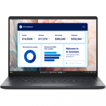 Laptop Dell Pro 13 Premium PA13250 (Procesor Intel® Core™ Ultra 7 268V (12M Cache, up to 5.00 GHz), 13.3inch QHD+ Touch, 32GB LPDDR5X, 1TB SSD, Intel Arc 140V Graphics, Windows 11 Pro, Negru/Gri)