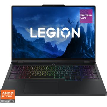 Lenovo Laptop Lenovo Gaming 16'' Legion Pro 5 16ADR10, WQXGA IPS 240Hz, Procesor AMD Ryzen™ 9 8945HX, 32GB DDR5, 1TB SSD, GeForce RTX 5060 8GB, No OS, Negru
